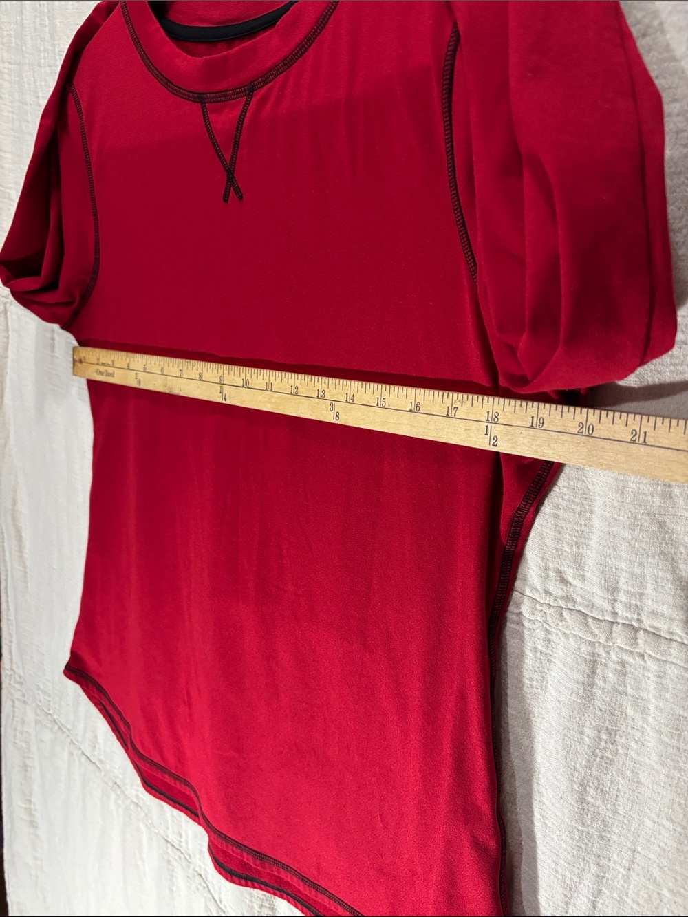ClimateRight by Cuddl Duds Red Fleece Thermal Base Layer Top Size Large - Picture 5 of 7